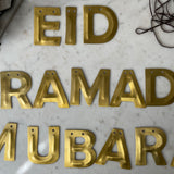 Metal Ramadan & Eid Interchangeable Banner- Final Sale